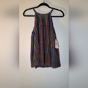 Shimmer rainbow halter tank